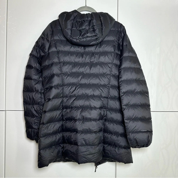 Eddie Bauer Puffer Jacket Women's CirrusLite Down Parka Coat Hood Black Small - Picture 9 of 9